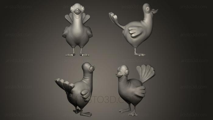 Bird figurines (STKB_0082) 3D model for CNC machine